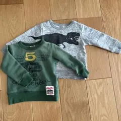 トレーナー 2点セット トラック 恐竜