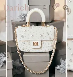 DarichダーリッチDRチャームチョコレートハンドバッグ IVO アイボリー