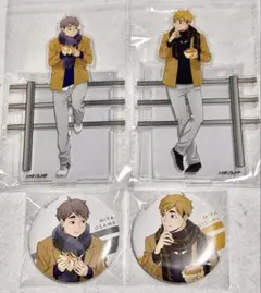 ハイキュー！！はふはふ　アクスタ　缶バッジ　宮侑　宮治