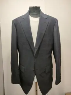 紺系 織り柄　テーラードジャケット　NO.139 A7