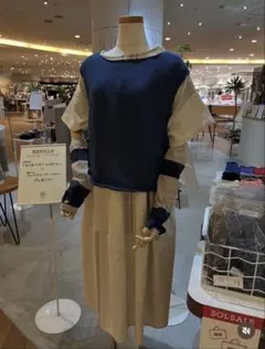 千代治　CHIYOJI くるくるベスト　ネックウォーマーセット　ニット