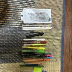 文房具セット ポーチ付き 多色