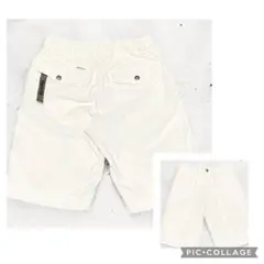 比較的美品 インコテックス イージーショーツ ホワイト ストレッチ ハーフパンツ