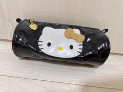 キティ　キルティング　ポーチ　ブラック