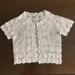 【値下げしました】 Tiara レース編み　ボレロ/カーディガン
