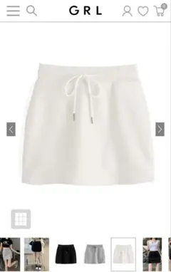 インパン裏地付きスウェットタイトミニスカート