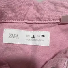 ZARA ピンク デニム オールインワン 116cm