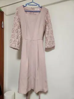 Rew de Rew ピンク レース袖 ワンピース