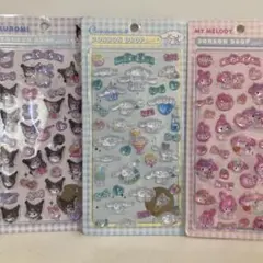 クロミ シナモロール マイメロ ボンボンドロップシール