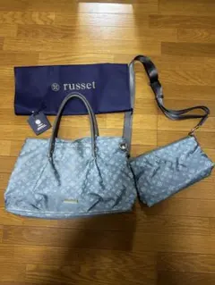 ラシット　2way　ショルダーバッグ　2点セット　アイスブルー