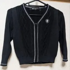 COMME CA ISM 黒 カーディガン 110cm