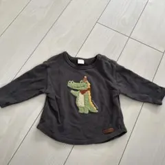 最終値下げ❣️ フタフタ　ワニ刺繍 トレーナー 80