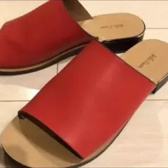 Mila Owen フラットサンダル 38 レッド 24.5cmのサムネイル