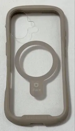 iFace MagSafe対応iPhone16ケース クリア (ベージュ)
