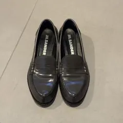smg 様専用JIL SANDER レザー ローファー　グレーのサムネイル