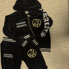 24karats 黒×金 ジャージセットアップ