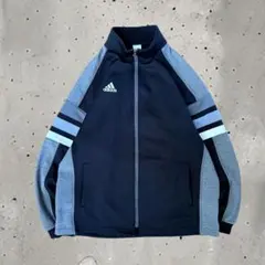 90s adidas 刺繍ロゴ トラックジャケット ジャージ マルチカラー