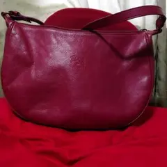 003 LOEWE ハンドバッグ レザー 赤 - メルカリ
