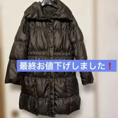 is.in ダークブラウン　ダウンジャケット　ダウン80% フェザー20%