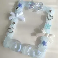 ゆめかわ♡ホイップデコトレカケース ブルー系 B8サイズ