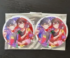 AMPTAKxCOLORS あっとくん　まぜ太くんビッグ缶バッジ