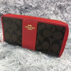 美品] COACH コーチ シグネチャー ラウンドファスナー 長財布 - メルカリ