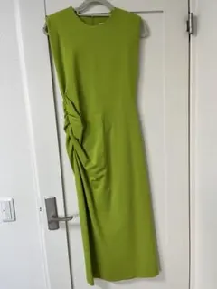 ZARA グリーン ノースリーブ ワンピース L