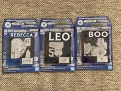 ONE PIECE ベースショップくじ　アクリルブロック レオ　レベッカ　ブー