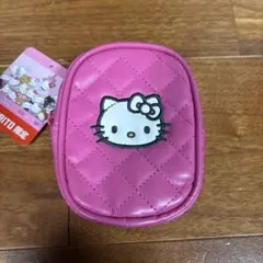 【タイトー限定】 ハローキティ Myハローキティ刺繍キルトポーチ ピンク