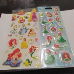 ディズニー、プリンセス、アリエル、シールセット