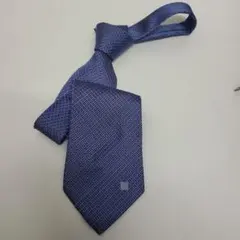 あ*ぽ様 GIVENCHY ジバンシー ネクタイ 4Gロゴ 総柄 ブルー
