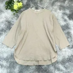 【AMERICAN HOLIC】オーバーサイズカットソー　Мサイズ　ベージュ