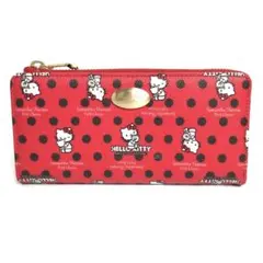 【ほぼ未使用】サマンサタバサ 長財布 ハローキティー サンリオ コラボ レッド