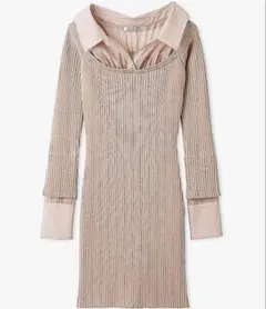 スナイデル Sustaina オフショルニットドッキングワンピ