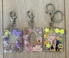 K-POP 推し活 アクリルキーホルダー 3点セット　ハンドメイド