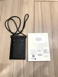 【美品】最終値下げ！メゾンマルジェラ　スマホショルダーバッグ 黒