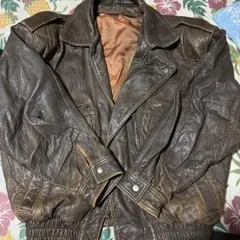 A-2 本革 レザージャケット ブラウン M ヴィンテージ