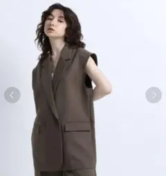 【eL】Double-breasted Gilet JEANASIS