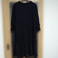 大きいサイズラメ入りマーメイド長袖ワンピース