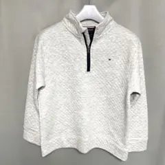 ◆新品 トミーヒルフィガー ボーイズ ハーフジップ キルトトレーナー 150◆