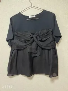 本日限定価格！【新品】THE SHOP TK 半袖 ブラウス ブラック