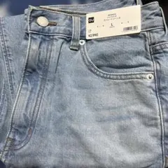 GUハイライズストレートジーンズL