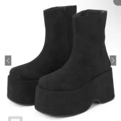 スエード厚底ブーツ[zr1140] GRL ブラック