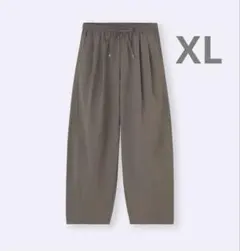 GU バレルレッグプルオンパンツ　オリーブ　XL