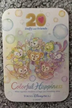 東京ディズニーシー ダッフィーアンドフレンズ　20周年カラフルハピネスシール