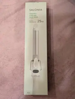 SALONIA(サロニア) セラミックカールヘアアイロン ホワイト 25mm