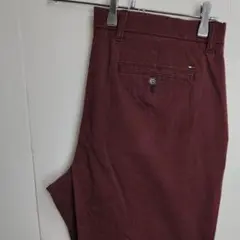 トミーヒルフィガー 36☓30 チノパン ロングパンツ ワインレッド