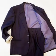 ポールスミス　マルチストライプ　総裏　スーツ　セットアップ　ウール100%　紺