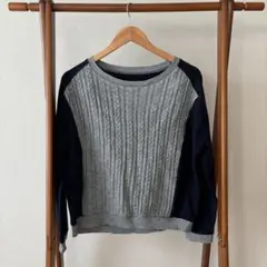 フェリシモ　リブインコンフォート　異素材ドッキングニット