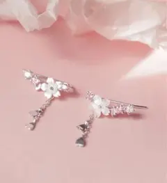 桜の ピアス 新品未使用
